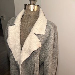 Sherpa Midi Grey Coat